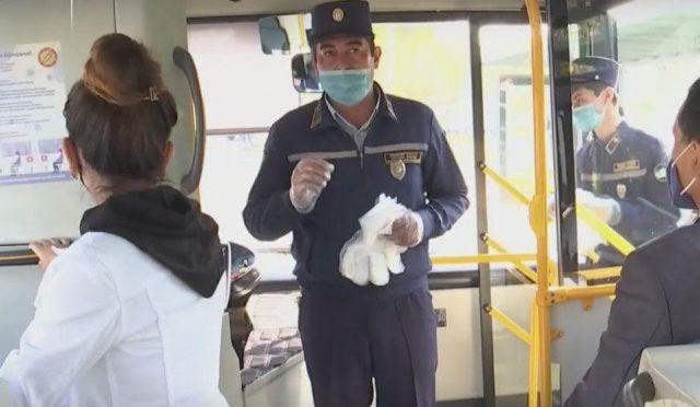 Tashkent public transport to provide free medical gloves